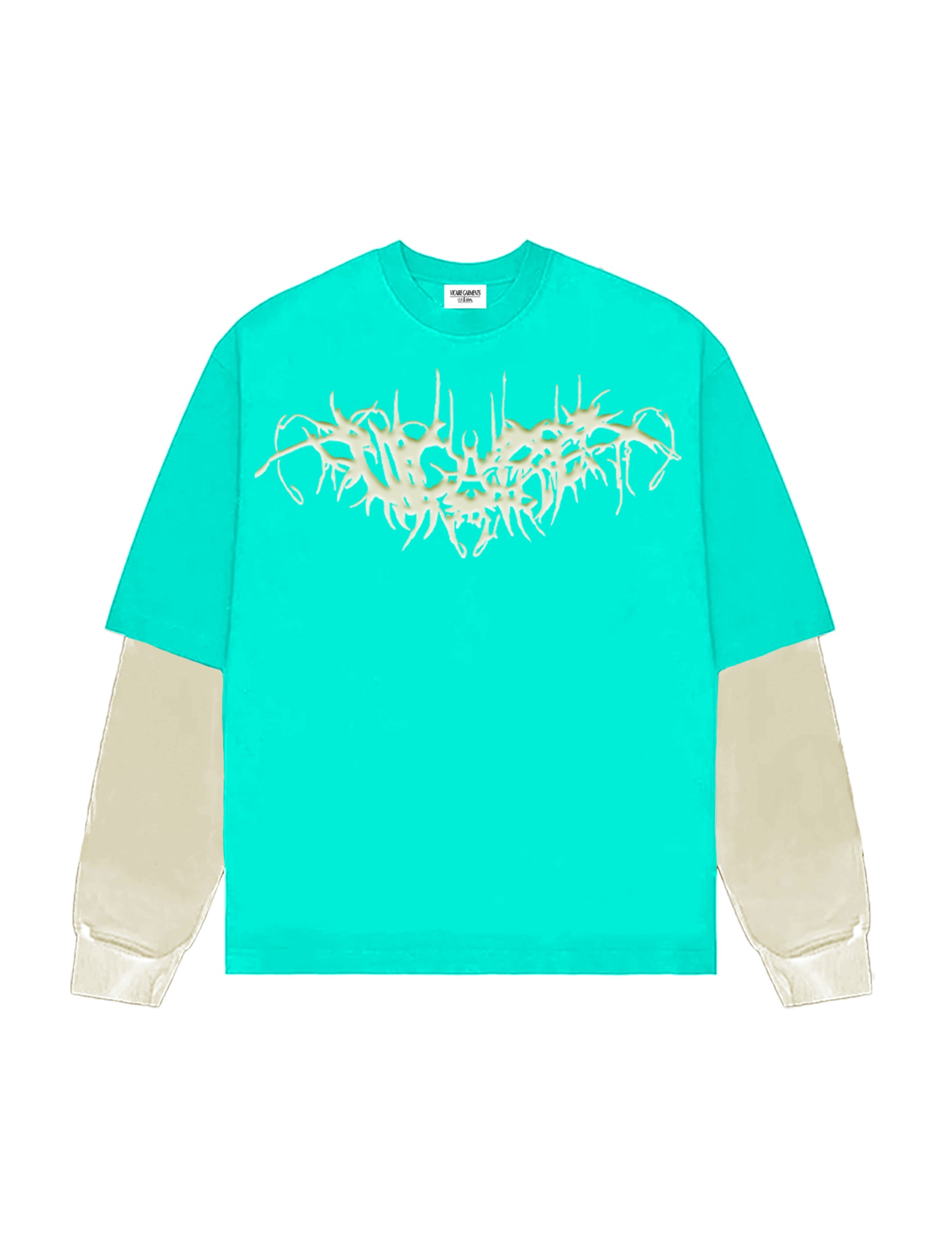 "QUALITY OF LIFE" LONG-SLEEVE T-SHIRT [Vicaire Blue/Muslin]