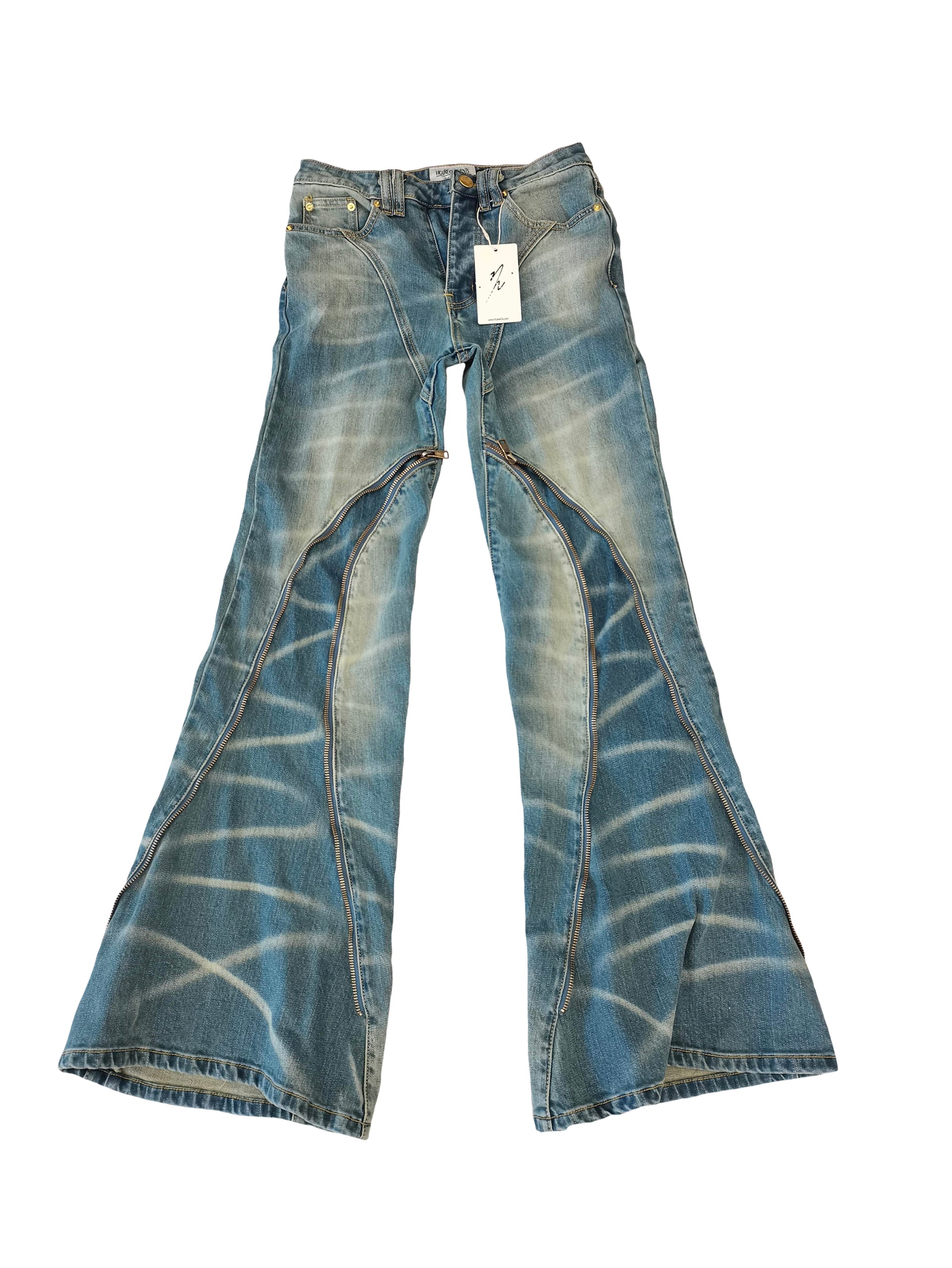 “ARCANE” DENIM JEANS [SAND BLUE]